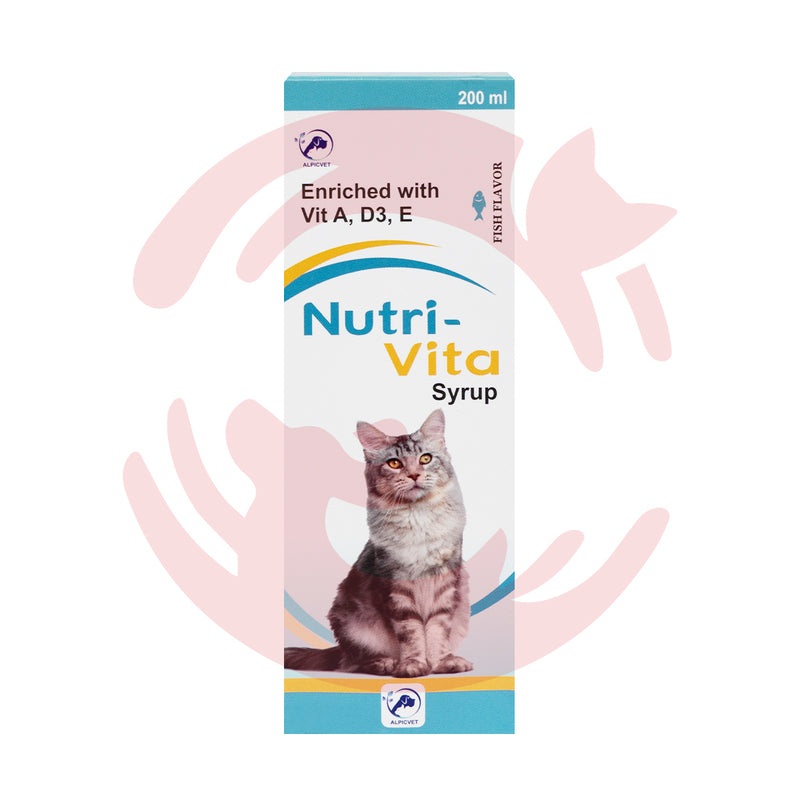 Alpicvet Nutri-Vita Syrup for Dogs and Cats – Fish Flavour (200ml)