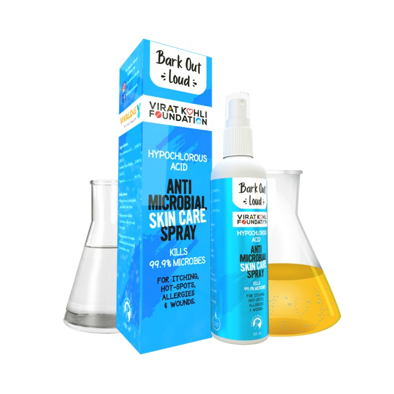 Bark Out Loud by Vivaldis Antimicrobial Skin Spray For Dogs & Cats – 100ml