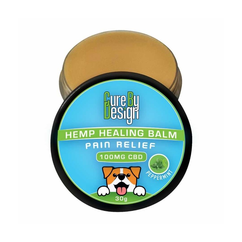 Cure By Design – Hemp Healing Balm (Pain Relief – 100mg CBD) (30g)