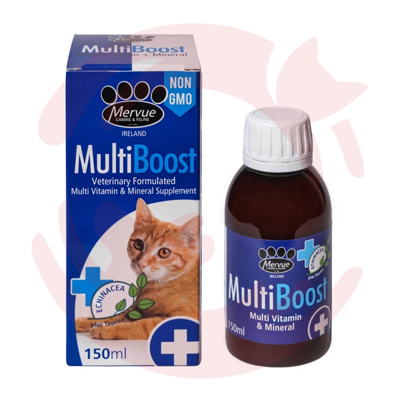 Mervue Supplements for Cats – MultiBoost Liquid (150 ml)