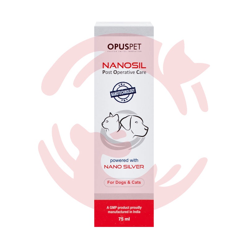 Opus Pet Supplements for Dogs and Cats – Nanosil Post Operative Care (75ml)