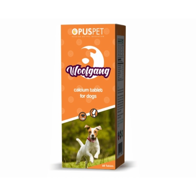 Opus Pet Supplements for Dogs – Woofgang Calcium Tablets for Dogs (60 Tabs)