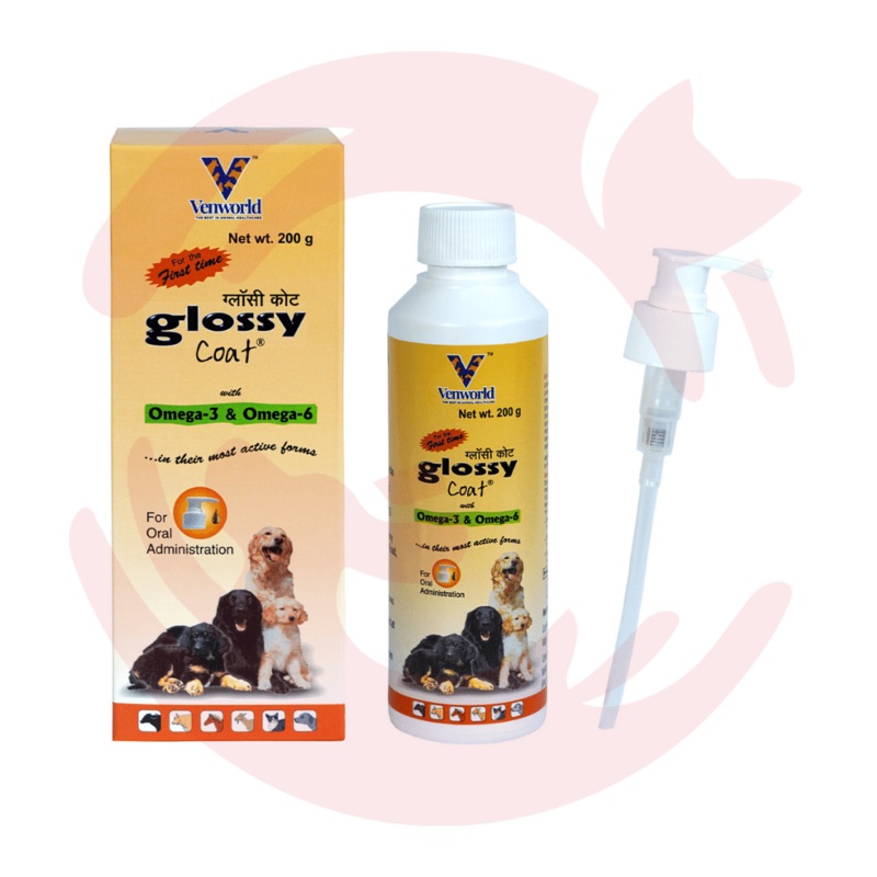 Venkys Supplement for Cats & Dogs – Glossy Coat (200ml)