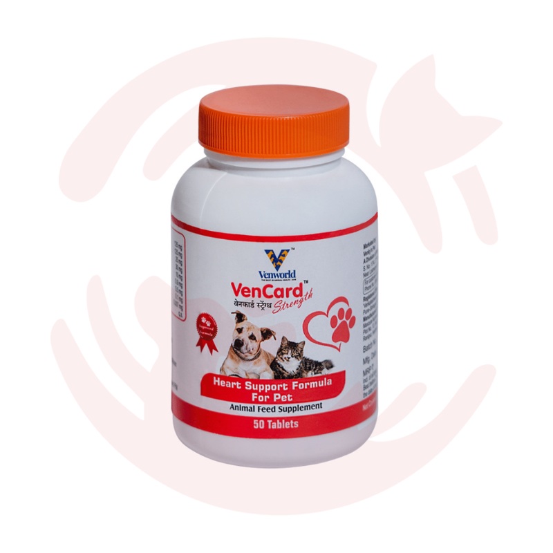 Venkys Supplement for Cats & Dogs – VenCard Strength (50 tabs)