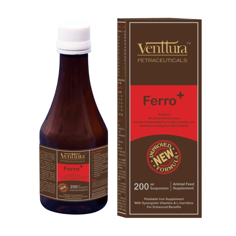 Venttura Supplements for Cats & Dogs – Ferro Plus Syrup (200ml)
