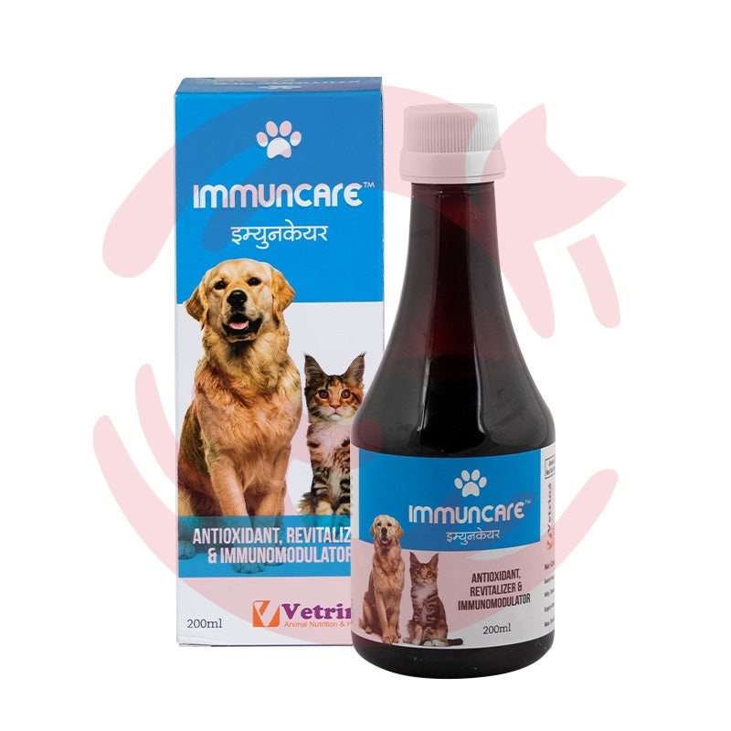 VetrinaImmuncare Immune Supplement Drops for Dogs and Cats (200ml)