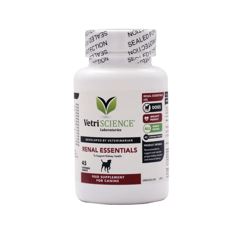 VetriScience Supplements for Dogs – Renal Essentials (45 Tabs)