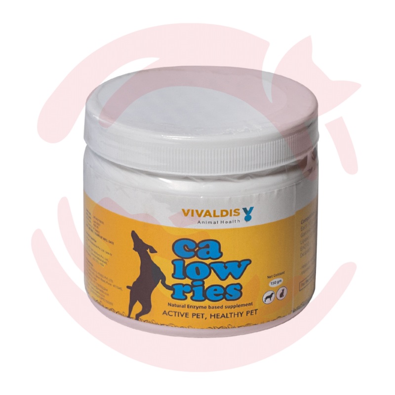 Vivaldis Supplement for Cats & Dogs – Calowries – Natural Weight Management Food Supplement 150g
