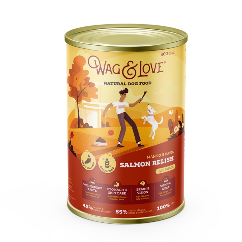 Wag & Love Salmon Relish|800g|3.5kg|12kg