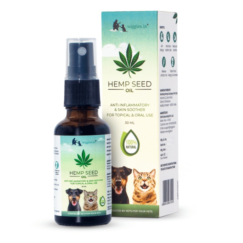 Wiggles Supplements for Cats & Dogs – Hemp Seed Oil (30ml)