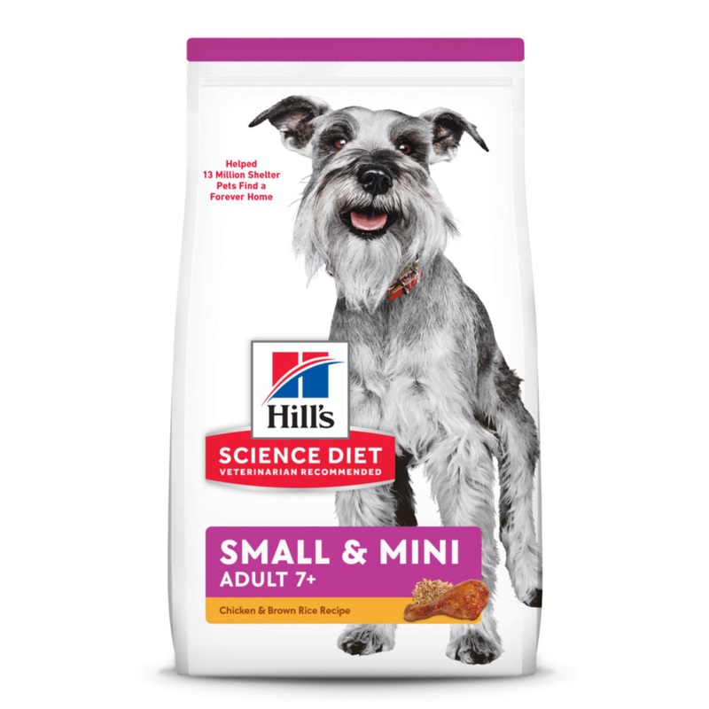 Hill’s Science Diet Adult 7+ Small & Toy Breed Chicken Meal, Brown Rice, & Barley Recipe Dry Dog Food