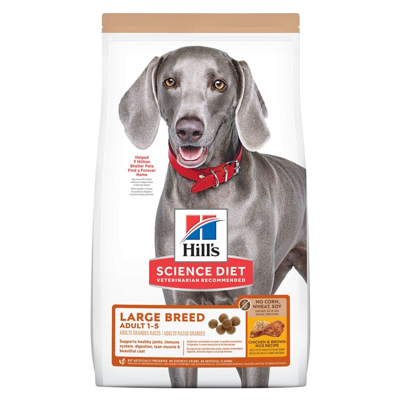 Hill’s Science Diet No Corn, Wheat, or Soy Chicken Adult Large Breed Dry Dog Food