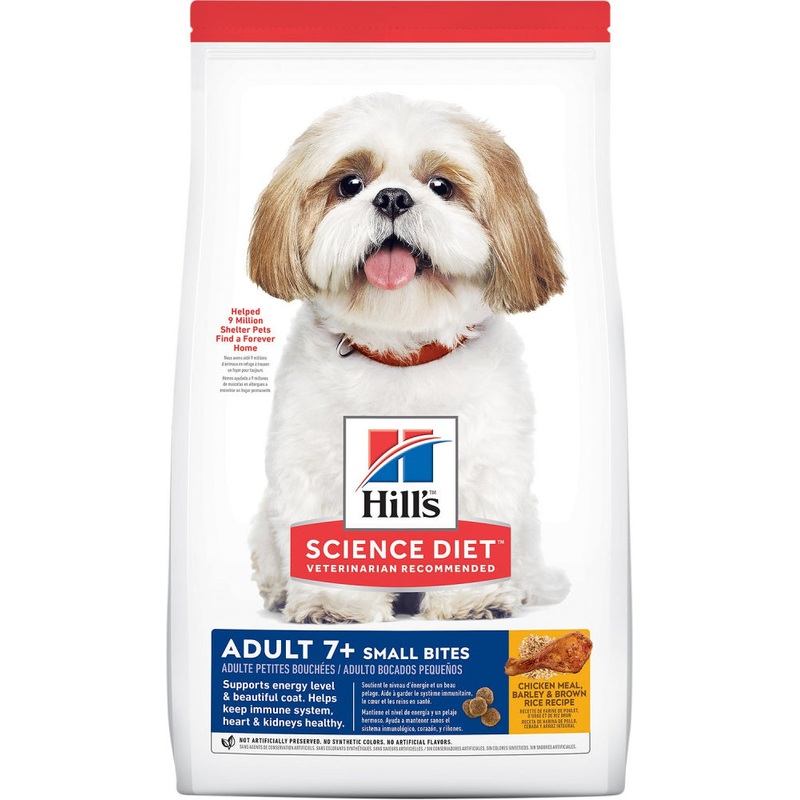 Hill’s Science Diet Senior 7+ Small Bites Chicken Meal, Barley & Brown Rice Recipe Dry Dog Food