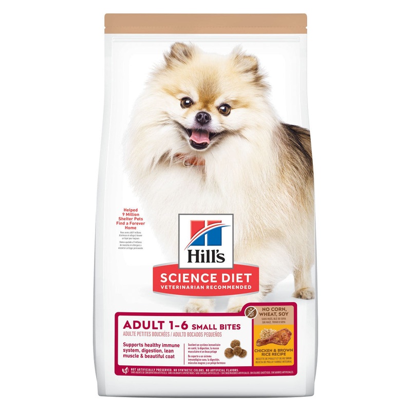 Hill’s Science Diet Small Bites No Corn, Wheat, Soy Chicken Small Breed Adult Dry Dog Food