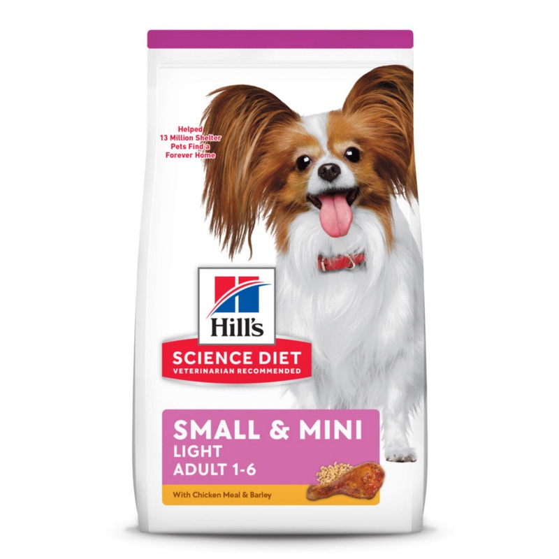 Hill’s Science Diet Small Paws Adult Light Chicken Meal & Barley Recipe Dry Dog Food