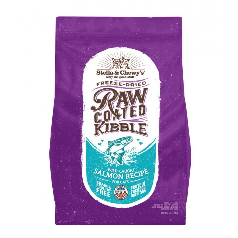 Stella & Chewy’s Raw Coated Kibble Wild Caught Salmon Recipe Dry Cat Food