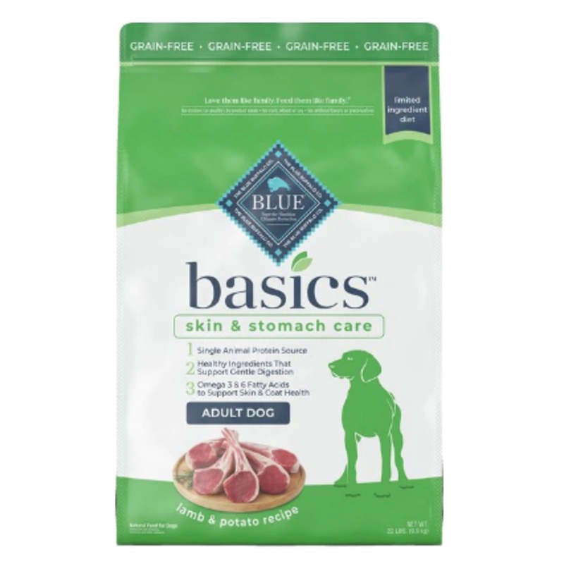 Blue Buffalo Basics Grain Free Adult Lamb & Potato Recipe Dry Dog Food