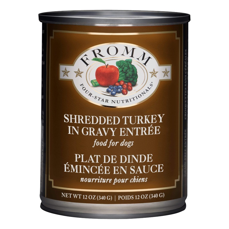 Fromm Four-Star Nutritionals Shredded Turkey in Gravy Entre Food for Dogs
