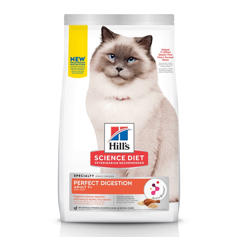 Hill’s Science Diet Adult 7+ Perfect Digestion Chicken Dry Cat Food