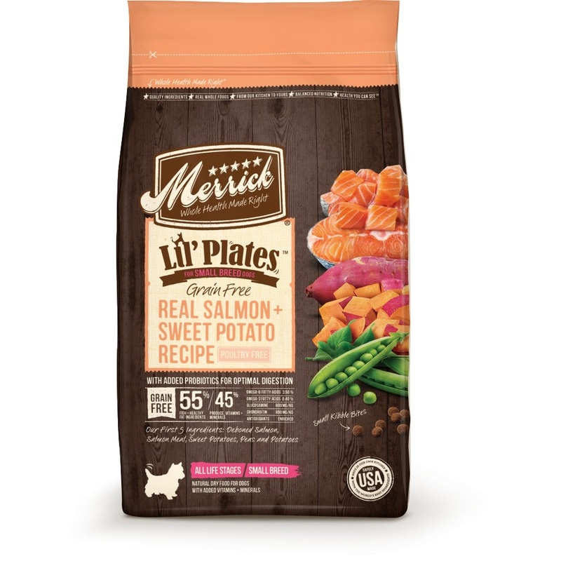 Merrick Lil’ Plates Small Breed Grain Free Real Salmon & Sweet Potato Dry Dog Food