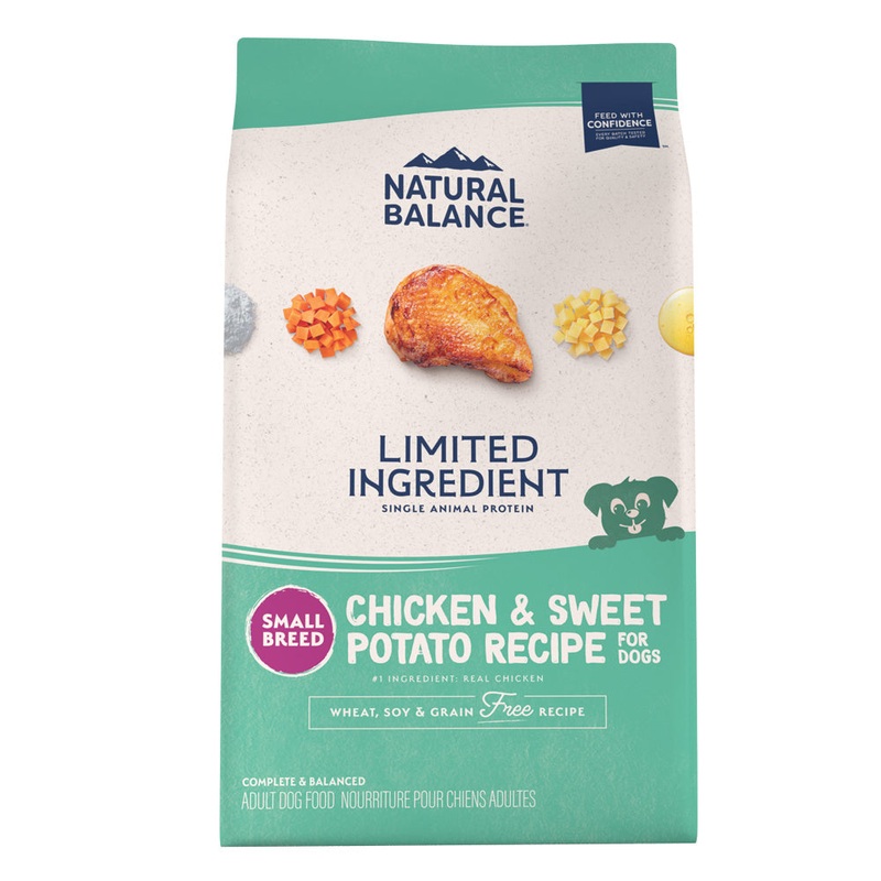 Natural Balance L.I.D. Limited Ingredient Diets Grain Free Adult Sweet Potato & Chicken Small Breed Bites Dry Dog Food