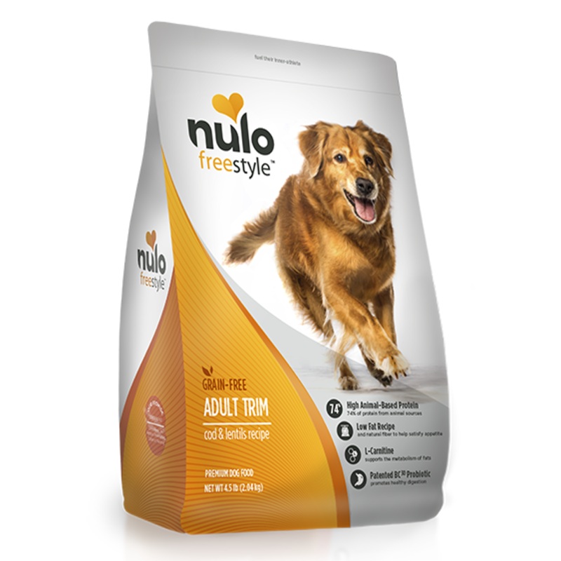 Nulo FreeStyle Grain Free Adult Trim Cod and Lentils Recipe Dry Dog Food