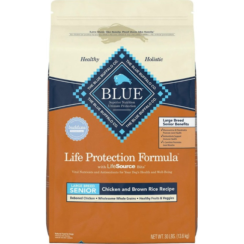 Blue Buffalo Life Protection Chicken & Brown Rice Recipe Large Breed Senior Dry Dog Food