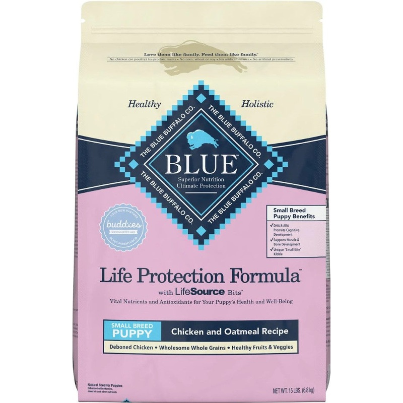 Blue Buffalo Life Protection Natural Chicken & Oatmeal Recipe Small Breed Puppy Dry Dog Food