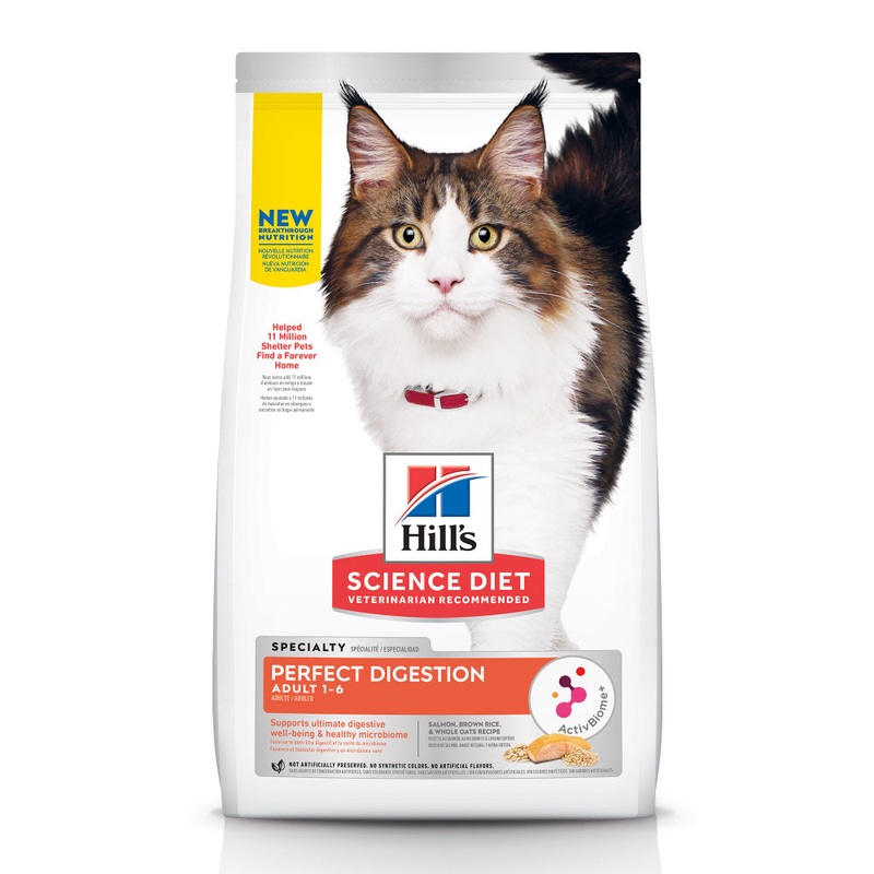 Hill’s Science Diet Adult Perfect Digestion Salmon Dry Cat Food