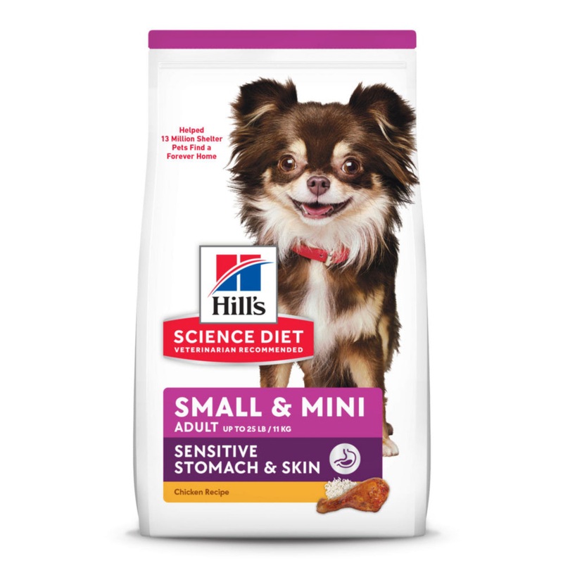 Hill’s Science Diet Adult Sensitive Stomach & Skin Small & Toy Breed Dry Dog Food