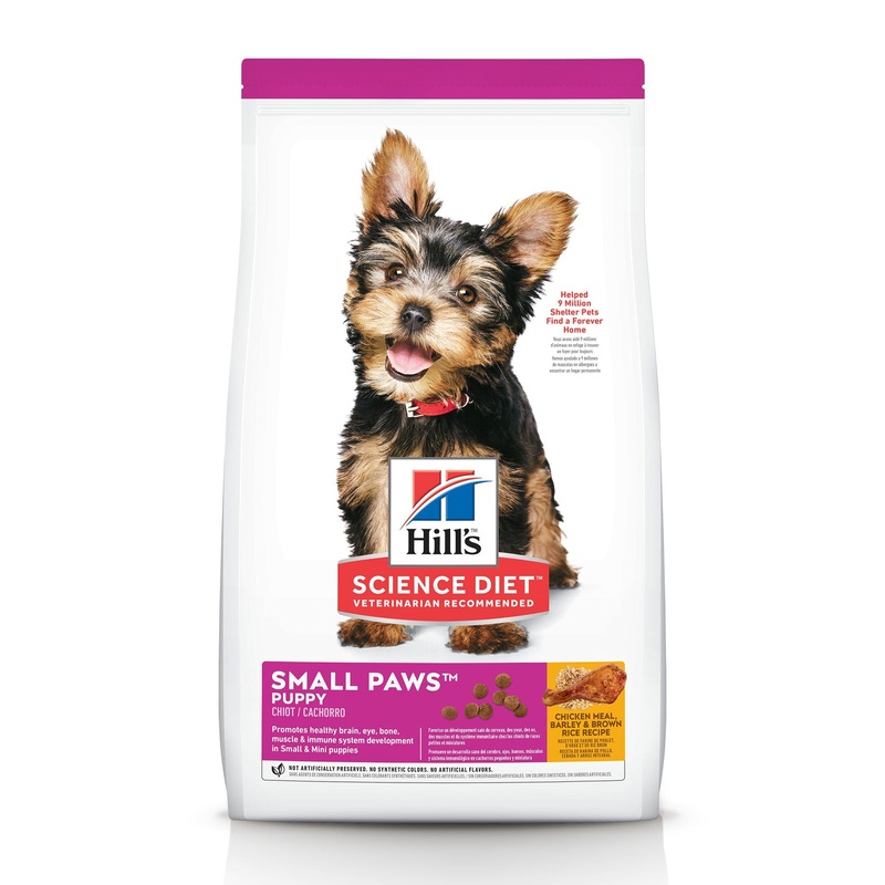 Hill’s Science Diet Puppy Small Paws Dry Dog Food, Chicken Meal, Barley & Brown Rice Recipe