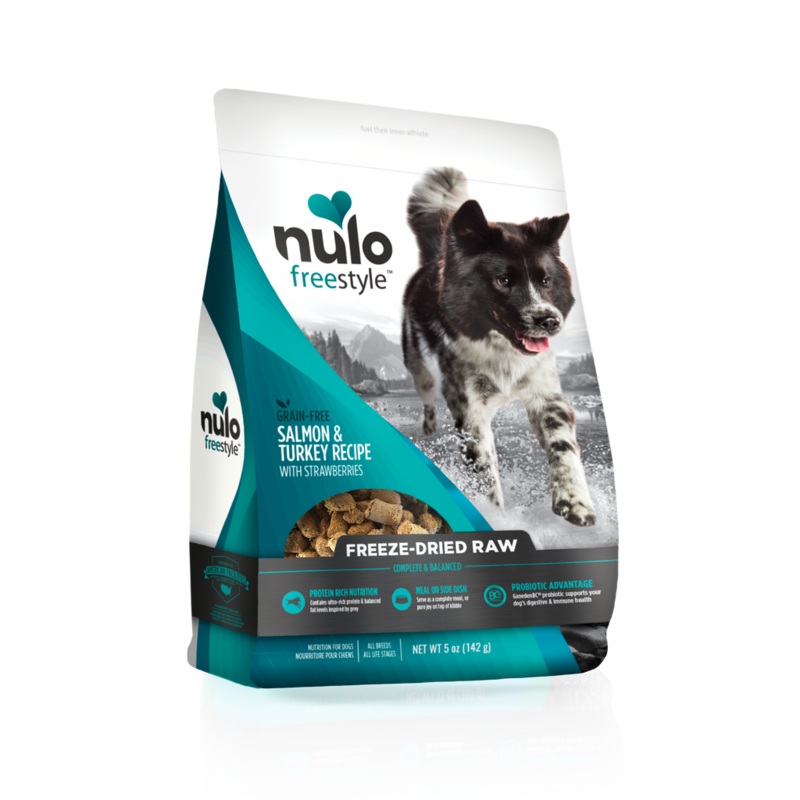 Nulo FreeStyle Dog Freeze-Dried Raw Grain-Free Salmon & Turkey With Strawberries