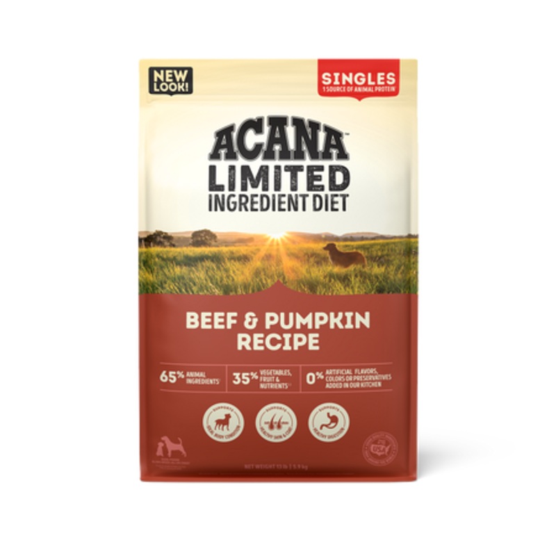 ACANA Singles Limited Ingredient Diet Grain Free Beef & Pumpkin Dry Dog Food