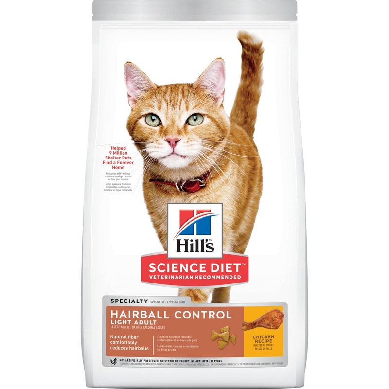 Hill’s Science Diet Adult Hairball Control Light Cat Food
