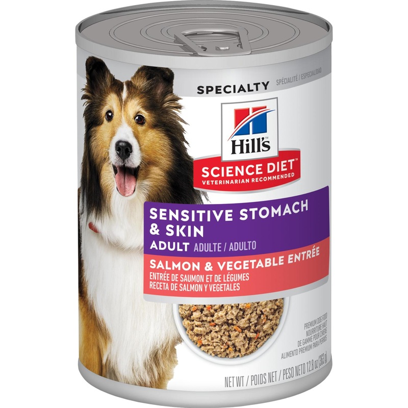 Hill’s Science Diet Adult Sensitive Stomach & Skin Salmon & Vegetable Entre dog food