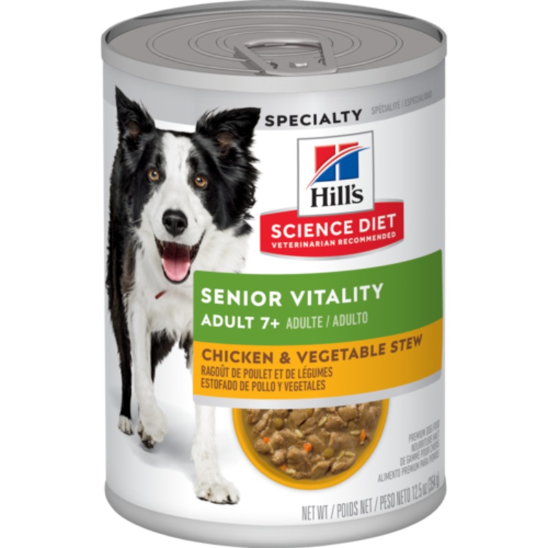 Hill’s Science Diet Youthful Vitality Adult 7+ Chicken & Vegetable Stew Dog Food