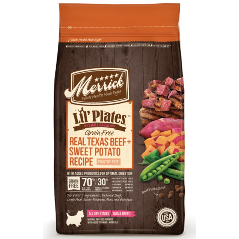Merrick Lil’ Plates Small Breed Grain Free Real Beef and Sweet Potato Dry Dog Food
