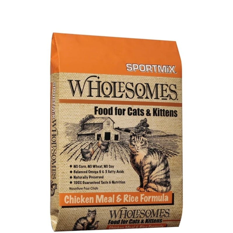 SPORTMiX Wholesomes Chicken Meal & Rice Recipe Dry Cat & Kitten Food