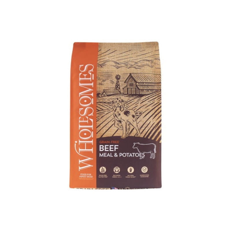 Wholesomes Grain Free Beef Meal & Chickpeas Recipe Dry Dog Food