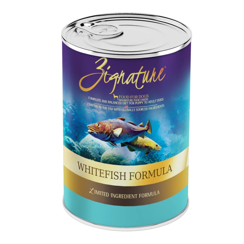 Zignature Limited Ingredient Diet Grain Free Whitefish Recipe Canned Dog Food