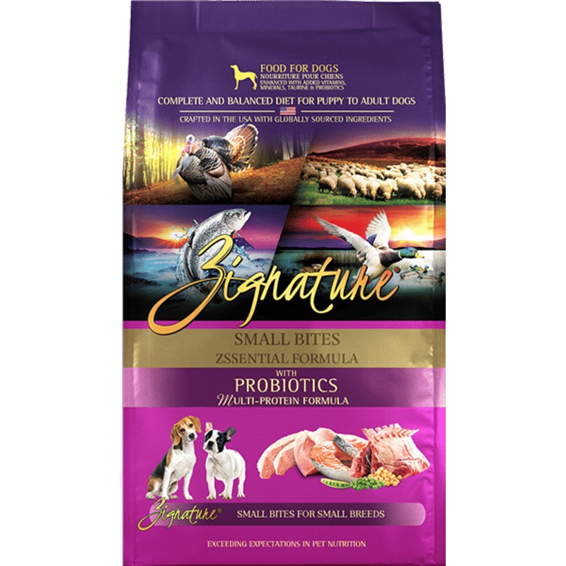 Zignature Small Bites Grain Free Zssential Formula Dry Dog Food
