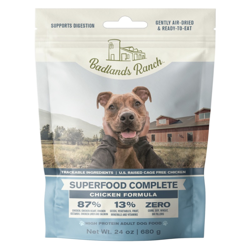 Badlands Ranch Air-Dried Superfood Complete Chicken Formula Dog Food