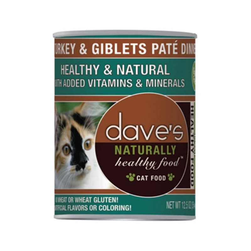 Dave’s Cat Food Naturally Healthy Turkey & Giblets Pat Dinner