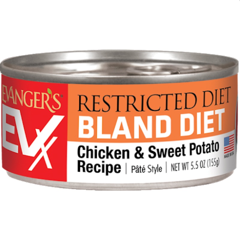 Evanger’s EVX Restricted Diet: Bland Diet Chicken & Sweet Potato Pate Canned Cat Food
