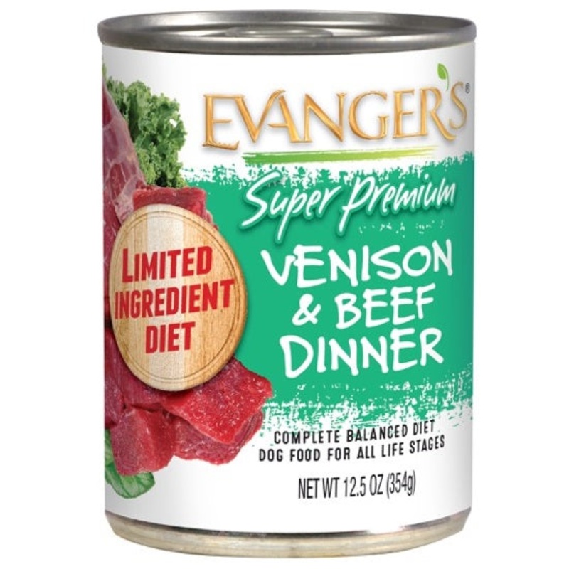 Evanger’s Super Premium Limited Ingredient Diet Venison & Beef Dinner Canned Dog Food