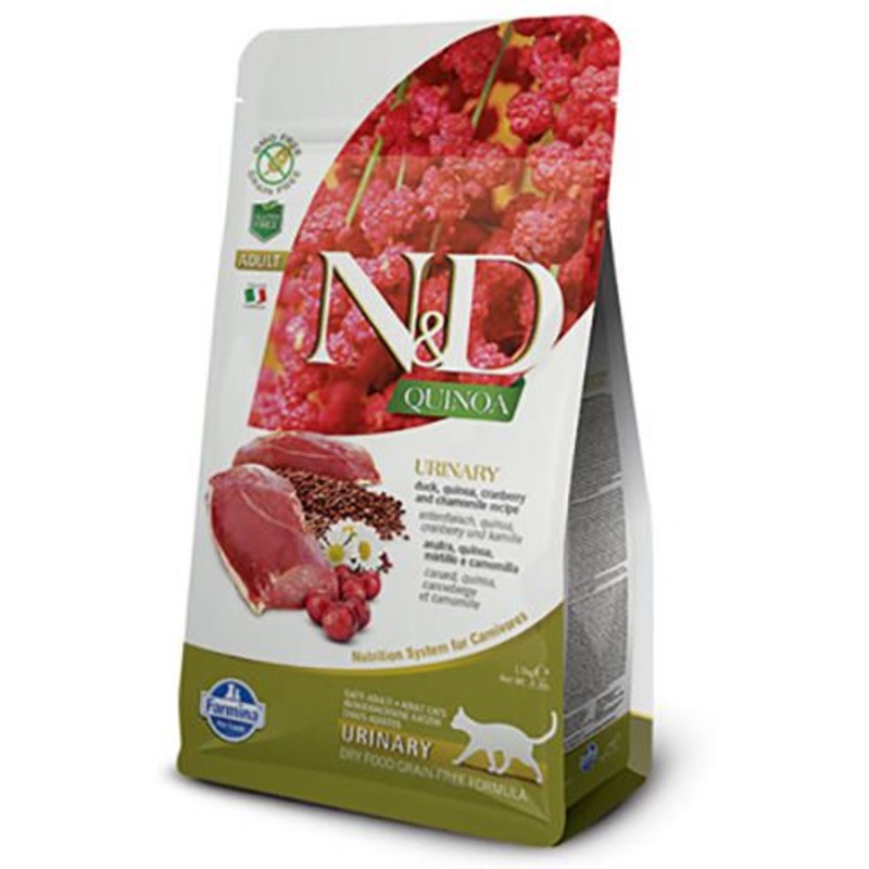 Farmina N&D Quinoa Urinary Duck Dry Cat Food 3.3lb