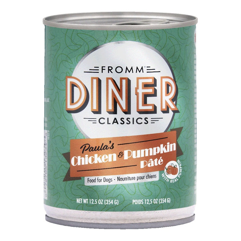 Fromm Diner Classics Paula’s Chicken & Pumpkin Pate Canned Dog Food