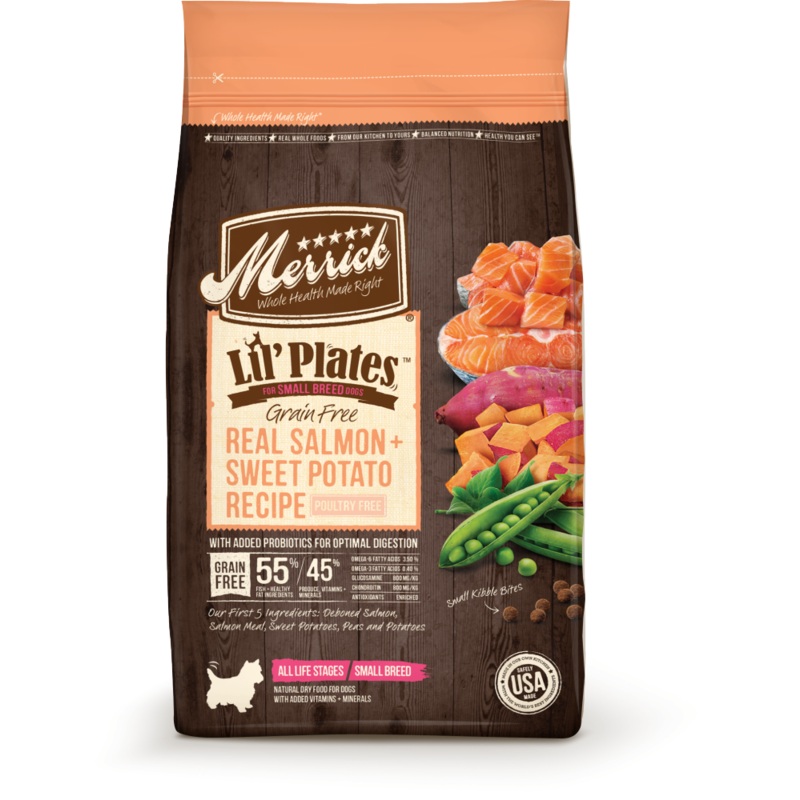 Merrick Lil’ Plates Small Breed Grain Free Real Salmon and Sweet Potato Dry Dog Food