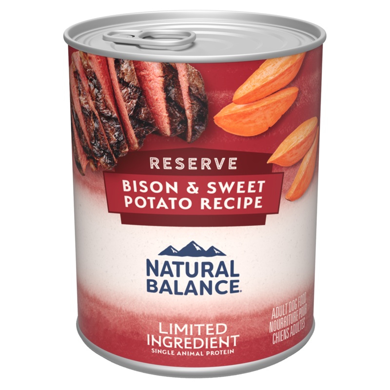 Natural Balance Limited Ingredient Reserve Grain Free Bison & Sweet Potato Recipe Dog Wet