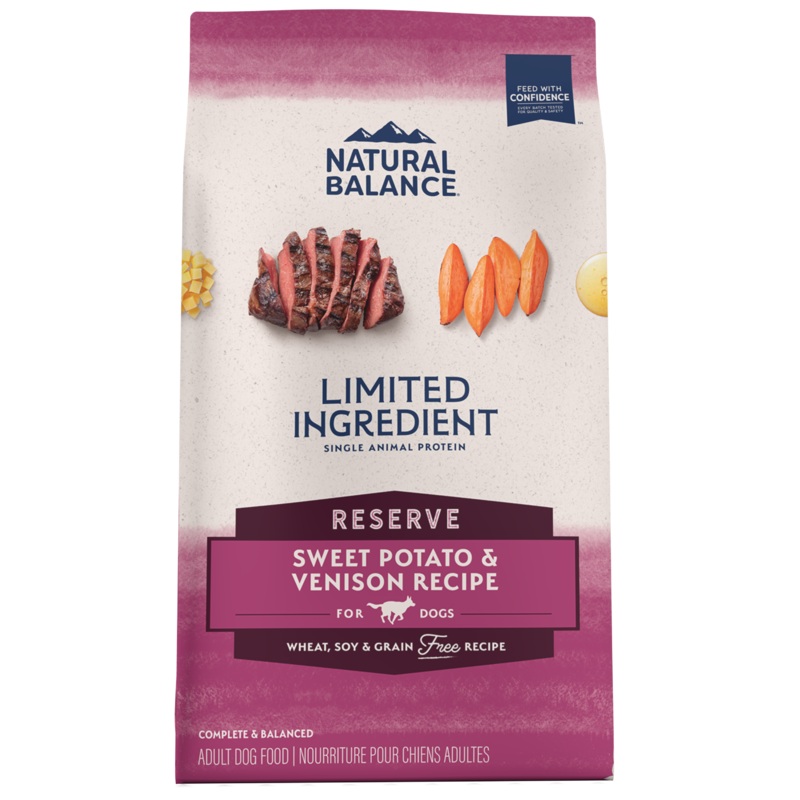 Natural Balance Limited Ingredient Reserve Grain Free Sweet Potato & Venison Recipe Dry Dog Food